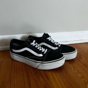 Vans Old Skool Platform Canvas Shoes